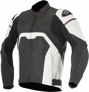 サイズ US 46 / EU 56 - ブラック/ホワイト - ALPINESTARS アルパインスターズ Core Airflow レザー ジャケット