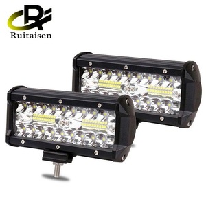 LED ワークライト 12V/24V 兼用 120W 6000K 防水 作業灯 デッキライト 投光器 前照灯 集魚灯 車幅灯 照明 トラック 2個セット