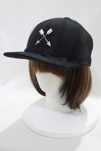 MILKBOY / CROSS ARROW CAP Free ブラック H-24-07-11-035-MB-AC-KB-ZH