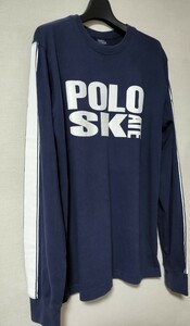 POLO RALPH LAUREN ラルフローレン メンズ ロンT カットソー XL 長袖 ネイビー 希少 ヴィンテージ Tシャツ 