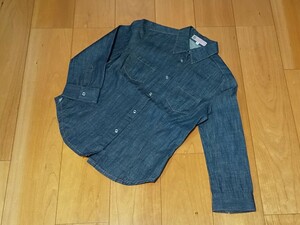 シビラ　SYBILLA　LUXURY　SPORTWEAR　シャツブラウス　デニム地　スナップボタン　４０サイズ（M相当）　手洗可