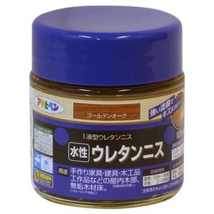 （まとめ買い）アサヒペン 水性ウレタンニス 100ml ゴールデンオーク 〔×5〕