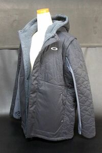 OAKLEY オークリー メンズ 2wayスリーブ 中綿ジャケット パデッドベスト 裏ボア FOA402870/UNEVEN PUFF JACKET 3.0 ブラック サイズM★