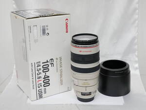 #0356 CANON EF 100-400mm F4.5-5.6L IS USM キャノン AF望遠ズーム白レンズ