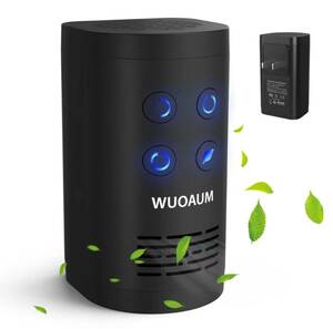 WUOAUM オゾン発生器 オゾン脱臭機 コンセント式 脱臭機 低濃度120mg/hオゾン 空気清浄機 1500万マイナスイオン搭載 小型 消臭機
