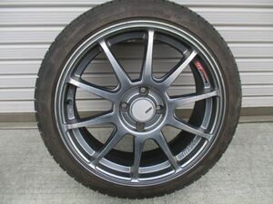 ★☆SSRIII GTV02 17×7J 4H/100 +50 ナンカン 195/45R17 85H 2020年製 1本 タイヤアルミホイールセット 送料込☆★インボイス領収書発行可