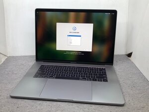 ジャンク【Apple】MacBook Pro 15inch 2018 A1990 Corei9-8950HK メモリ16GB SSD512GB NVMe Radeon Pro 560X OS15 中古Mac US配列 キー不良