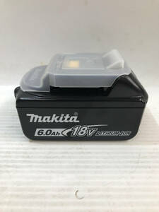 【未使用】makita(マキタ) 18V6.0Ahリチウムイオンバッテリー残量表示付 BL1860B (A-60464) / ITOR98OZ4NBU