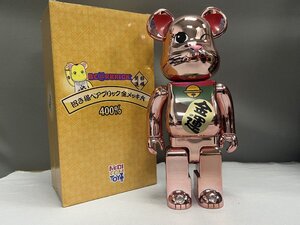 BE@RBRICK 招き猫 開運 桃金メッキ MEDICOM TOY メディコム トイ ベアブリック 400% TN 1