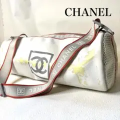 (美品) CHANEL スポーツライン　希少　筒型　ショルダーバッグ