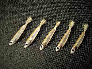 フローティングワカサギ当歳魚　＃８　２本セット　5㎝　0.5ｇ　ワカサギ　カタクチイワシ　稚アユ　稚魚