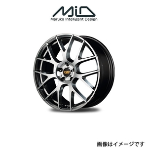 MID RMP 027F アルミホイール 4本 アコードツアラー CW系(17×7J 5-114.3 INSET48 ハイパーメタルコート/ミラーカット)