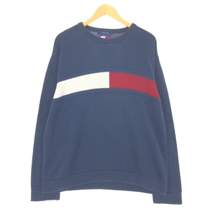 古着 90年代~ トミーヒルフィガー TOMMY HILFIGER JEANS コットンニットセーター メンズXL相当 ヴィンテージ /eaa434415