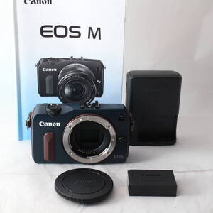 ☆美品☆ Canon EOS M ボディ ベイブルー キヤノン ミラーレス一眼カメラ #3113