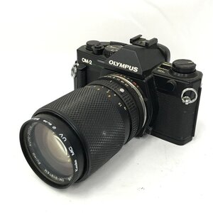 OLYMPUS オリンパス OM-2 一眼レフ フィルムカメラ 35-105mm 1:3.5-4.5 レンズ・フィルター付き【CLAQ5021】