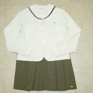 4766　中高制服/上下セット/ウエスト63/丈57/合服/長袖/女子/JK/JC/匿名配送