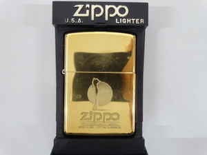 新品 未使用品 1995年製 ZIPPO ジッポ SOLID BRASS ソリッドブラス ゴールド 金 オイル ライター USA