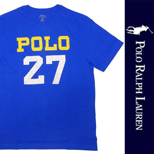 送料無料 新品 POLO RALPH LAUREN BOYS S/S T-SHIRT ポロ ラルフローレン ボーイズ 半袖 Tシャツ ブルー カットソー RL XL 正規品 114D