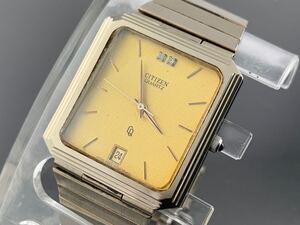 A1428]1円～☆メンズ腕時計 クォーツ CITIZEN シチズン T4-266862 動作品