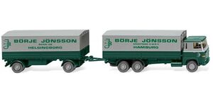 【新品】Wiking 046001 - 1/87 フラットベッド トレーラー (スカニア 111) "Brje Jnsson" Wiking 046001 - 1/87 Flatbed Trailer