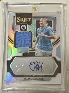 2023-24 PANINI SELECT EPL Erling Haaland ハーランド PREMIER LEAGUE JERSEY AUTO 直筆サインカード SILVER PRIZM MANCHESTER CITY SP