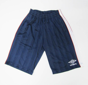 umbro アンブロ UQS2005JP サッカー ジュニア ウォームアップハーフパンツ ジャージ トレーニングウェアパンツ ネイビー 150