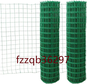 簡単金網フェンス, ワイヤーの直径は2mm メッシュの穴のサイズは6cm 防獣フェンス 野菜動物バリア用,グリーン,1.2m