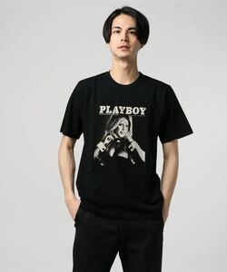 即決 未使用 ヒステリックグラマー × PLAYBOY プレイボーイ NOVEMBER COVER ガールプリント Tシャツ