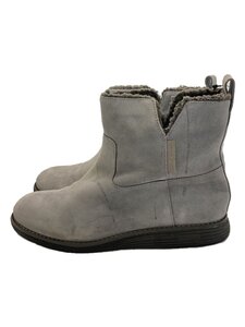 COLE HAAN◆OG MOTOGRAND BOOTIE/UK8.5/グレー/スウェード/W08436/シミ有/