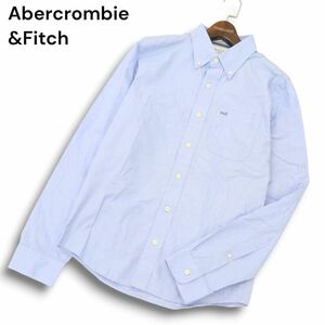 【新品 未使用】 Abercrombie&Fitch アバクロンビー＆フィッチ 通年 ロゴ刺繍 長袖 ボタンダウン シャツ Sz.M　メンズ　C4T07714_8#C