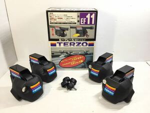 [K-2024]TERZO ルーフレール EF11☆テルッツォ ステンレス製 専用フットセット★PIAA 箱付き 売り切り 1円スタート♪