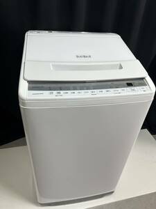 z185　HITACHI 日立 自動電気洗濯機　ビートウォッシュ　BW-V70F 7kg 2020年製　全自動洗濯機/簡易乾燥　尼崎発直接引取OK