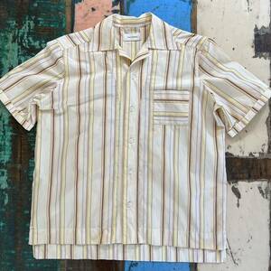 定価52,800円 WALES BONNERウェールズ・ボナー ハバナ シャツ HAVANA SHORT SLEEVE SHIRT オープンカラー サイズ50