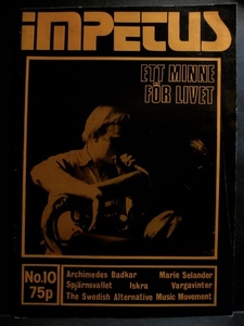 IMPETUS(インペタス) No.10◎英欧プログレ専門誌[1979年刊]◎スウェーデン・ロック特集／ISKRA／ARCHIMEDES BADKAR etc.◎稀少本