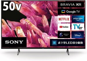 ソニー 50V型4k液晶テレビ XRJ-50X90K 4Kチューナー/Google TV/Alexa/YouTube/Amazonビデオ/120fps対応　引取可 2024/4~保証