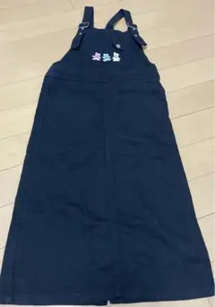 黒　サロペット　スカート　キッズ　155センチ　H&M