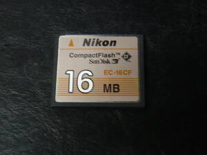 動作保証！Nikon EC-16CF CFカード 16MB