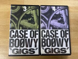 CASE OF BOOWY GIGS 3 4 ビデオテープ VHS