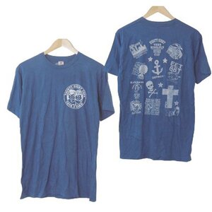 エイティーエイトティーズ 88 tees■半袖Tシャツ　ハワイ　ヤヤちゃん&ククちゃん■M■ネイビー ※IW4510056