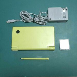 D42【中古・良品】ニンテンドーDSi Lime Green充電器付き 0800