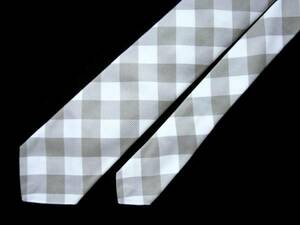 新品 [送料込] ブラックフリース シルク100% ギンガムチェック スリム ネクタイ BLACK FLEECE Large Gingham Tie ブルックスブラザーズ