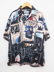 WACKO MARIA×Jean-Michel Basquiat ワコマリア/ジャン ミシェル バスキア BASQUIAT-WM-HI09 S/S HAWAIIAN SHIRT (TYPE-2) アロハシャツ