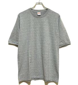 【未使用】United Athle Tシャツ（L）グレー ユナイテッドアスレ 無地 半袖 丸首 クルーネック ショートスリーブ コットン ヘザーグレー