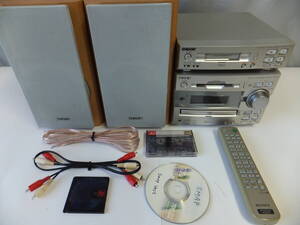 ♪ SONY HI-FI COMPONENT SYSTEM FH-MD11【MD/CDアンプ】＆TC-TX11【カセットデッキ】※中古動作確認済み逸品・動作確認用各メディア付属