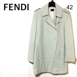 FENDI トレンチコート 42/フェンディ コットン リネン ストレッチ