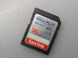 SanDisk Ultra PLUS SDHCカード 16GB UHS-I U1 Class10 40MB/s ケース付き サンディスク SDカード メモリーカード 動作確認済み