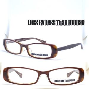 新品 送料無料 LESS BY LESS THAN HUMAN レス バイ レスザンヒューマン メガネ フレーム LovE TriP 2PaCkeT ブラウン