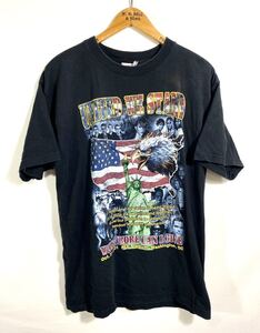 ■ビンテージ 2001[UNITED WE STAND] [WHAT MORE CAN I GIVE] 両面 プリント Tシャツ チャリティー マイケルジャクソン マライアキャリー■