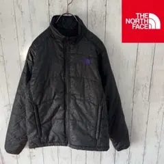 THE NORTH FACE レディース　キルティング　ブラックジャケット　柄