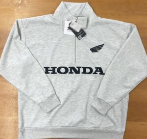 即決 ホンダレーシング メンズ ハーフジップスウェット【M】新品タグ付き トレーナー パーカー ス HRC Honda Racing Corporation